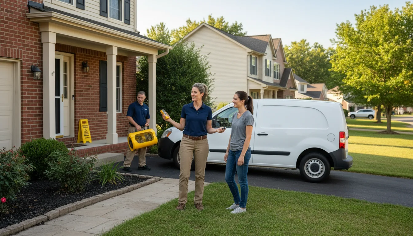 Residential water damage restoration in Star, MS